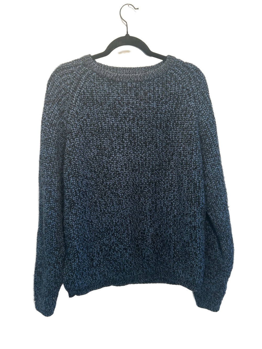 Classic Crewneck Chunky Knit Sweater - Navy